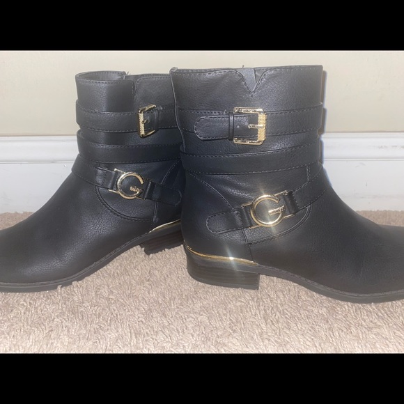G by Guess Ankle Leather Boots - Picture 1 of 9